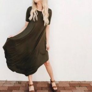 Half Sleeve Stella in Olive Green